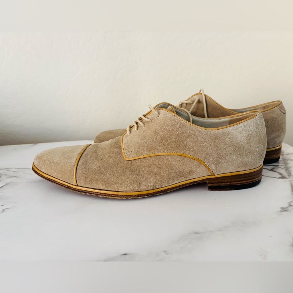 Dolce & Gabbana Tan Suede Derby Oxfords
